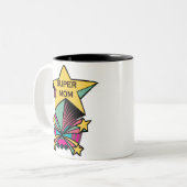 極度のお母さんのマグ ツートーンマグカップ (正面左)