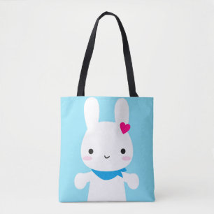 極度のかわいいかわいいのバニーおよびパンダ トートバッグ