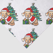 極度のかわいいクリスマス犬のティッシュペーパー 薄葉紙 (詳細)