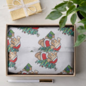 極度のかわいいクリスマス犬のティッシュペーパー 薄葉紙 (ギフト)