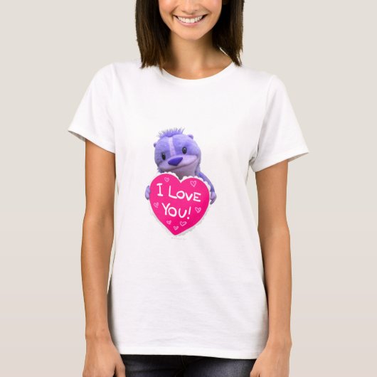 極度のかわいいシマリスT Tシャツ (正面)