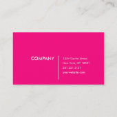 極度のかわいいピンクの水玉模様の名刺 名刺 (裏面)