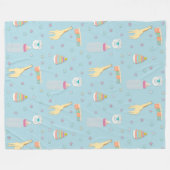 極度のかわいいABDL |の大人のベビーブランケット| Baby4Life フリースブランケット (正面(横))