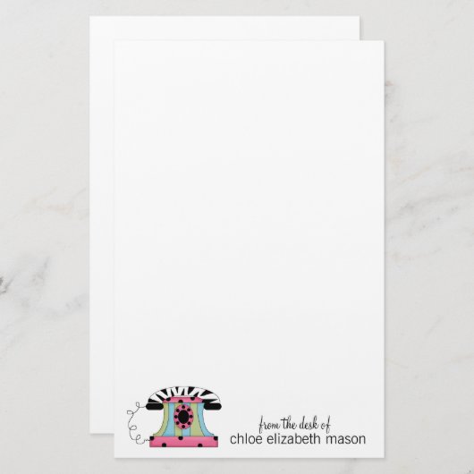 極度のかわいくガーリーな物の文房具 便箋 (正面/裏面)