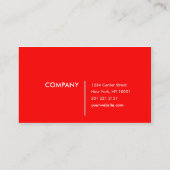 極度のかわいく赤い水玉模様の名刺 名刺 (裏面)