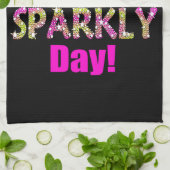 極度のきらめく日を過して下さい! キッチンタオル (折り畳み)