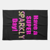 極度のきらめく日を過して下さい! キッチンタオル (横)