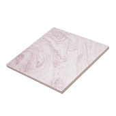 極度のガーリーなピンクの大理石の抽象美術の渦巻! タイル (側面)