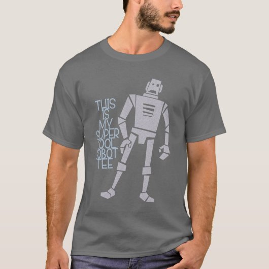 極度のクールなロボットティー Tシャツ (正面)