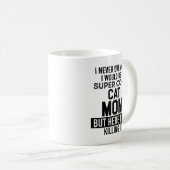 極度のクールな猫のお母さんはマグのおもしろいな猫好きのギフトを引用します コーヒーマグカップ (正面右)