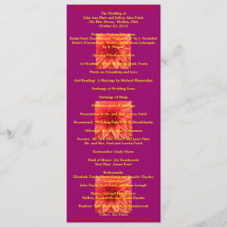 極度のクールな結婚式プログラム プログラム