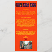 極度のクールな結婚式プログラム プログラム (裏面)