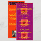 極度のクールな結婚式プログラム プログラム (正面/裏面)