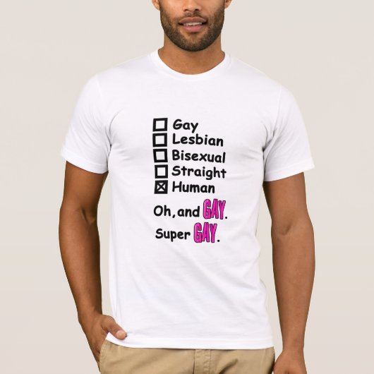 極度のゲイ Tシャツ (正面)