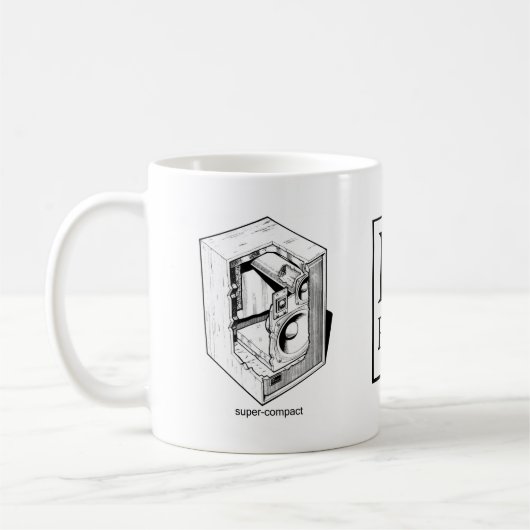 極度のコンパクト コーヒーマグカップ (左)