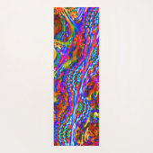 極度のサイケデリックなフラクタルの芸術 ヨガマット (裏面)