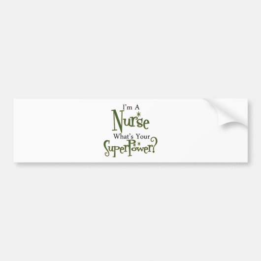 極度のナース バンパーステッカー (正面)