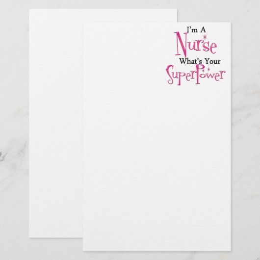 極度のナース 便箋 (正面/裏面)