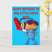 極度のピーカブー カード (黄色い花)