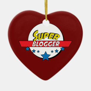 極度のブロガー、#Blogger セラミックオーナメント