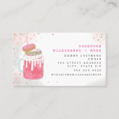 極度のミルクシェイクピンクドーナツスプリンクルズ 名刺 (正面)