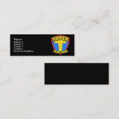 極度の先生の細いプロフィールカード スキニー名刺 (正面/裏面)