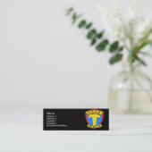 極度の先生の細いプロフィールカード スキニー名刺 (スタンド正面)