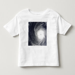 極度の台風Melorは太平洋のOceに浮かびます トドラーTシャツ