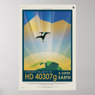 極度の地球HD 40307gの重力を経験して下さい ポスター