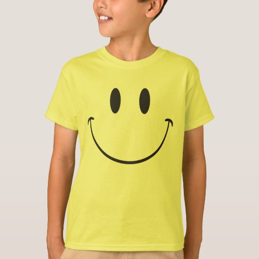 極度の大きいスマイルのemoji tシャツ (正面)