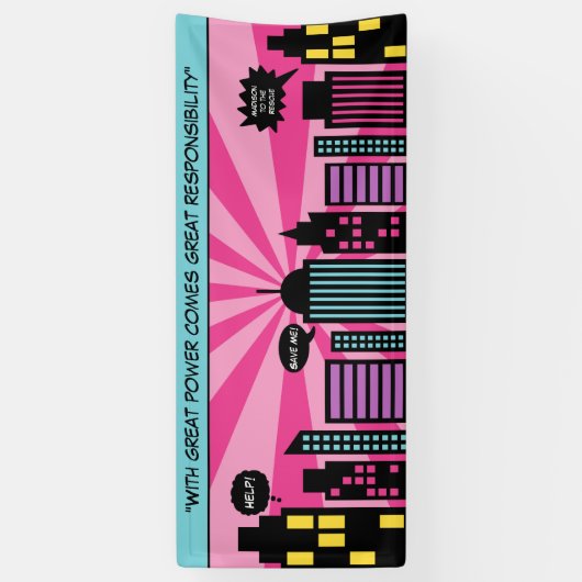 極度の女の子 横断幕 (縦)