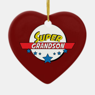 極度の孫、#grandson セラミックオーナメント