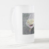 極度の幸せな髭があるドラゴン フロストグラスビールジョッキ (正面左)