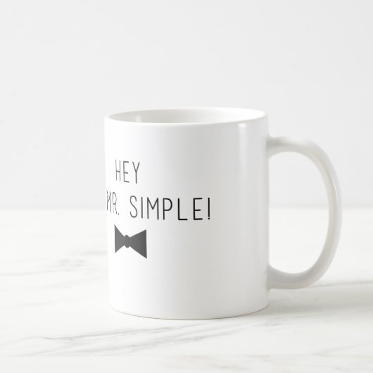 極度の後輩の"Simple氏"のマグ コーヒーマグカップ (右)