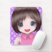 極度の日本製アニメのマウスパッド マウスパッド (マウス)