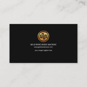 極度の明快でシンプルでカラフルな音波 名刺 (裏面)