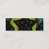 極度の星のプロフィールカード スキニー名刺 (裏面)