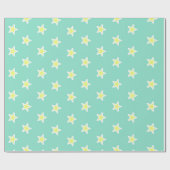 極度の星の海の泡の緑 ラッピングペーパー (フラット)