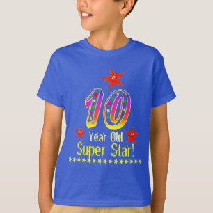 極度の星の男の子のための第10誕生日のワイシャツ Tシャツ