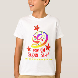 極度の星の男の子のための第9誕生日のワイシャツ Tシャツ
