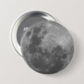 極度の月の満月の月の写真のステッカー 缶バッジ (正面&裏面)