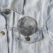 極度の月の満月の月の写真のステッカー 缶バッジ (インサイチュ)