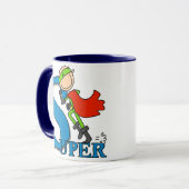 極度の棒の姿の英雄 マグカップ (正面左)