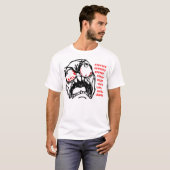 極度の激怒の顔のミームのrofl tシャツ (正面フル)