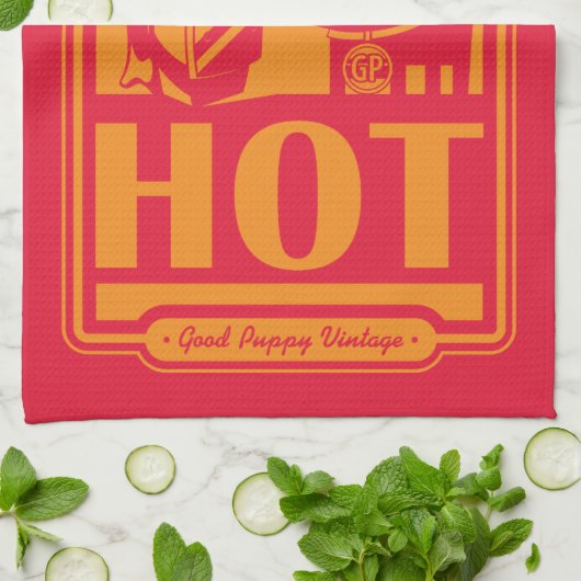 極度の熱い キッチンタオル (折り畳み)