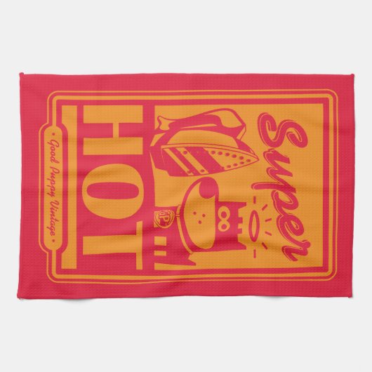 極度の熱い キッチンタオル (横)