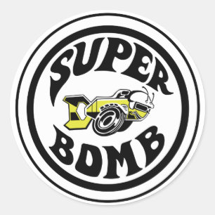 極度の爆弾のステッカー ラウンドシール