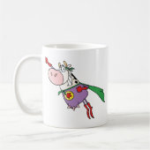 極度の牛マンガのキャラクタ コーヒーマグカップ (左)