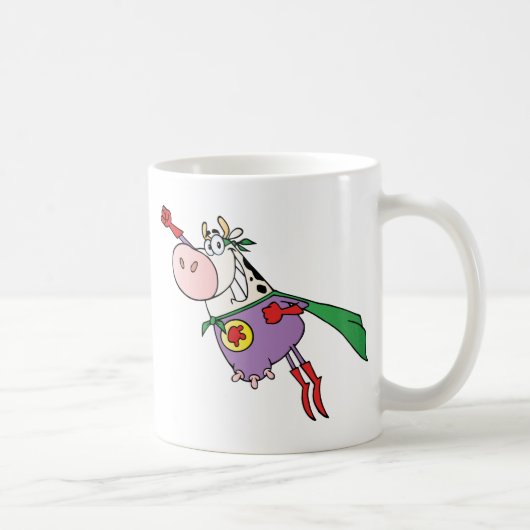 極度の牛マンガのキャラクタ コーヒーマグカップ (右)