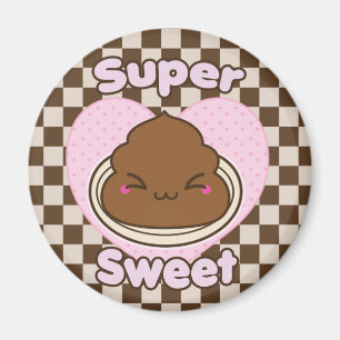 極度の甘いミルクチョコレートPoo マグネット